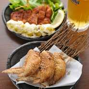 「手羽先唐揚げ」と「チキン南蛮」