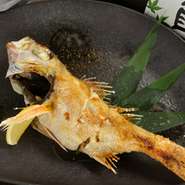 のどぐろの塩焼き