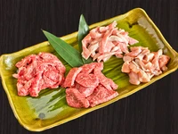 きりしまカルビ、きりしま赤身ロース、豚トロタレ、鶏モモ