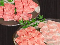 上タン塩、豚トロ塩、サイコロステーキ塩、上カルビ塩、上赤身ロース塩