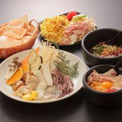 家族でワイワイもんじゃ焼き