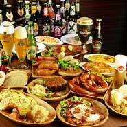 当店での人気料理や定番料理、あるいはお客様の記念日やご気分に合わせた料理をご提案。また、それに最も合うドイツビールをご提案、ご提供致します。　お気軽にご相談ください。