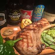 四万十産米豚
骨つき豚ロースのグリル