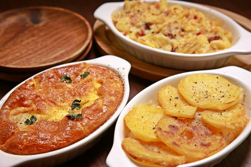 ケーゼシュペッツレ、ホッペルホッペル、じゃがいものグラタン