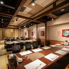 個室が多い店内は、プライベート空間を大切にしています