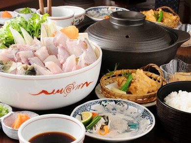 [11月21日より開始!!] 冬季限定!! 活!! 河豚(ふぐ)コース (2名様から要予約)