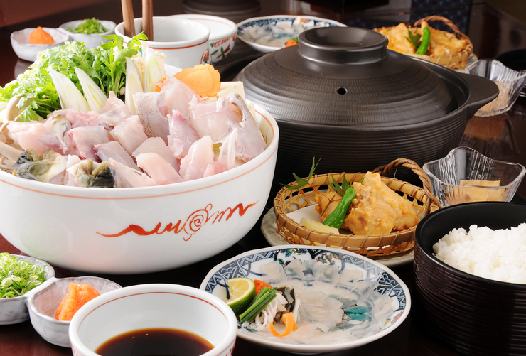 【迎賓和歡送派對的完美選擇！ ！ 】【僅限餐食】僅限冬季！ ！河豚套餐 12,000日圓（含稅）（至少兩人起訂）