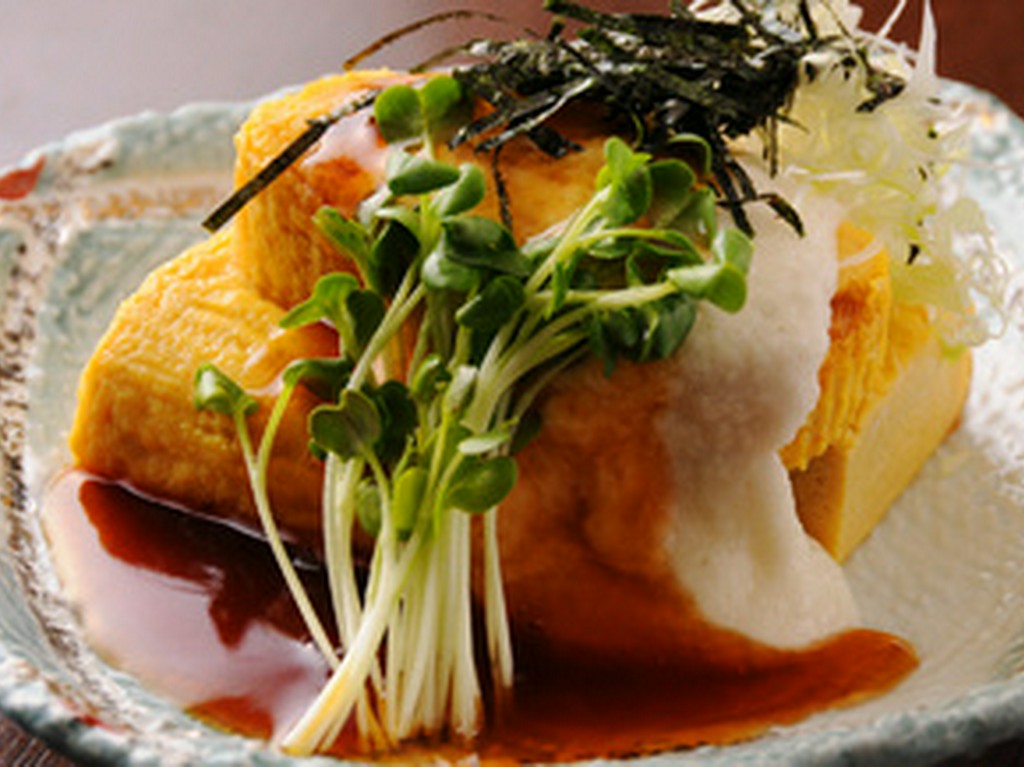 だし巻玉子の和風とろろあん