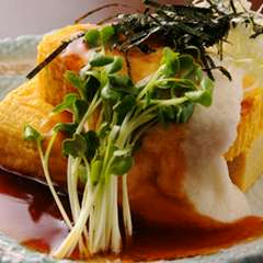 だし巻玉子の和風とろろあん