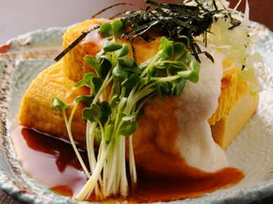 だし巻玉子の和風とろろあん