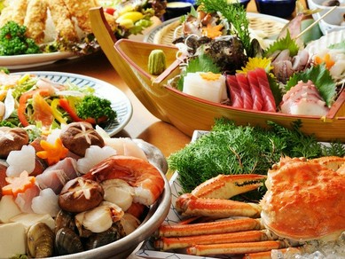 蟹&海鮮鍋コース新登場!飲み放題OK!最大120名まで!個室あり