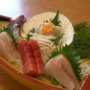 活ホタテ付　4点盛
