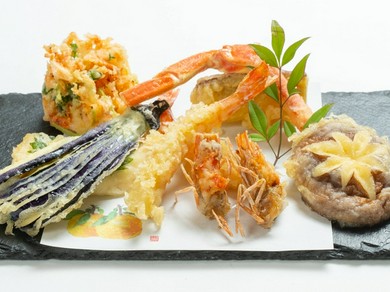 秋到来♪ 追手筋店限定!! 旬を彩る天婦羅各種　※以下はとある日の内容です(参考例)