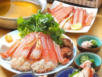 デートや記念日にも喜ばれる贅沢な蟹料理を堪能できるお店です