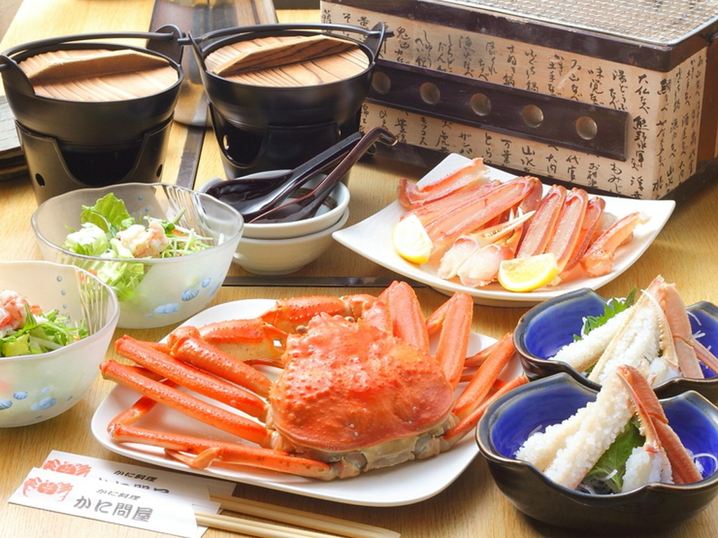 期間限定のズワイがにをまるごと堪能できるコース