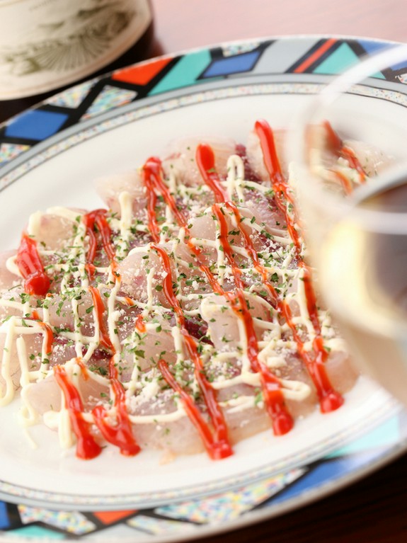 白身魚のカルパッチョ