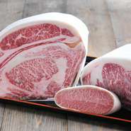 リブロース、サーロイン、本ミスジ。お肉本来の旨味をどうぞ
