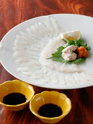 カワハギの薄造り