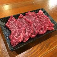 生産農家と提携し、道産の横隔膜を厳選して仕入れています。（ハラミ、サガリ両方使用）