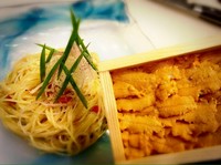 夏はカッペリー二を使った冷製パスタです。
夏限定の味をぜひどうぞ！