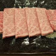 Ａ5黒毛和牛。最上級のやわらか旨み。