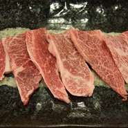 Ａ5黒毛和牛の肩ロース。