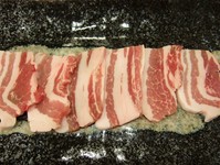 国産黒豚。