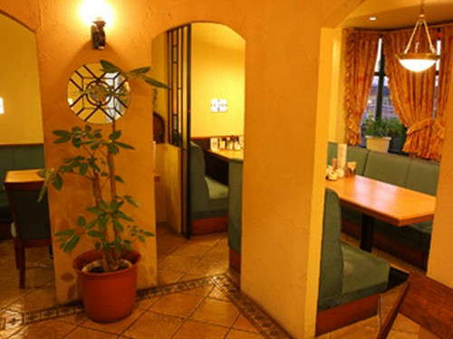 喫煙のできるテーブル席