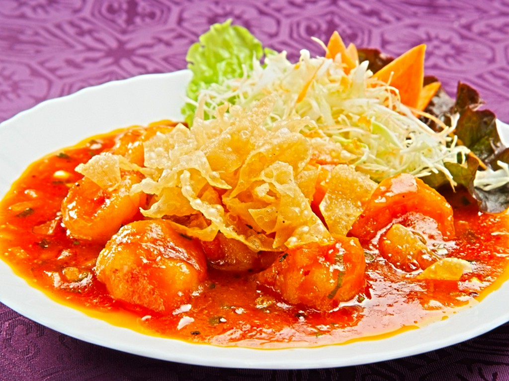 芝エビのチリソース