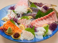 小結（3種盛）　800円
関脇（7種盛）　1500円
大関（桶盛）　　3000円
横綱（大桶盛）　4800円