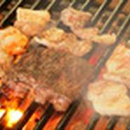 上州牛のステーキがメインに串焼き、肉寿司と楽しめるコース。