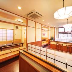 広い店内で家族でもゆったり