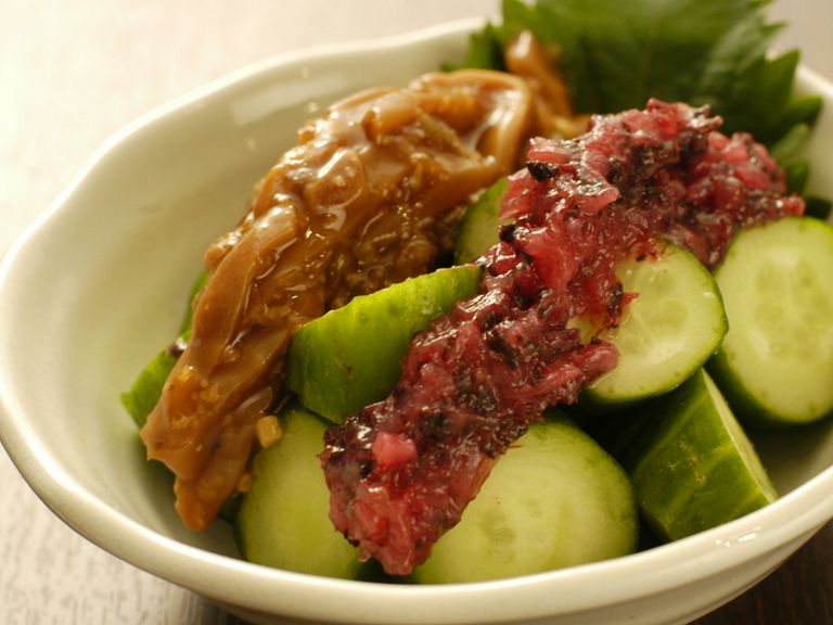 モロイカキューとウメクラキューの盛り合わせ