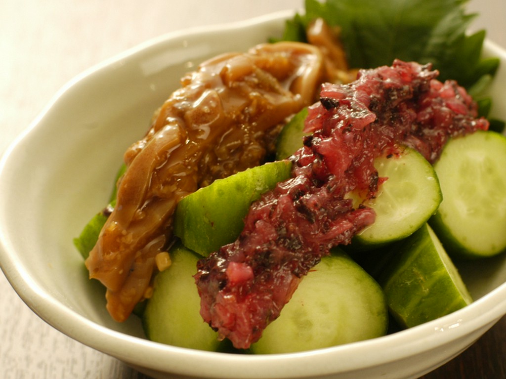 モロイカキューとウメクラキューの盛り合わせ