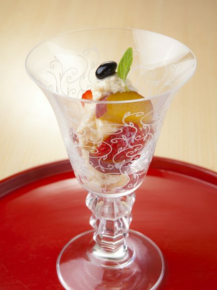 林檎と苺と鳴門の白和え