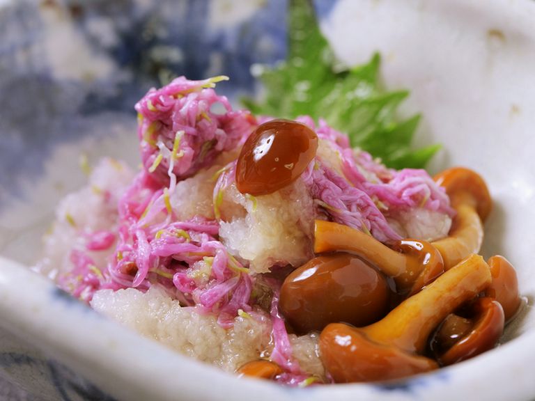 菊のみぞれ和え