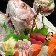 市場直送ならではの新鮮なお刺身です。