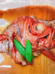 金目鯛頭・カマ煮付け