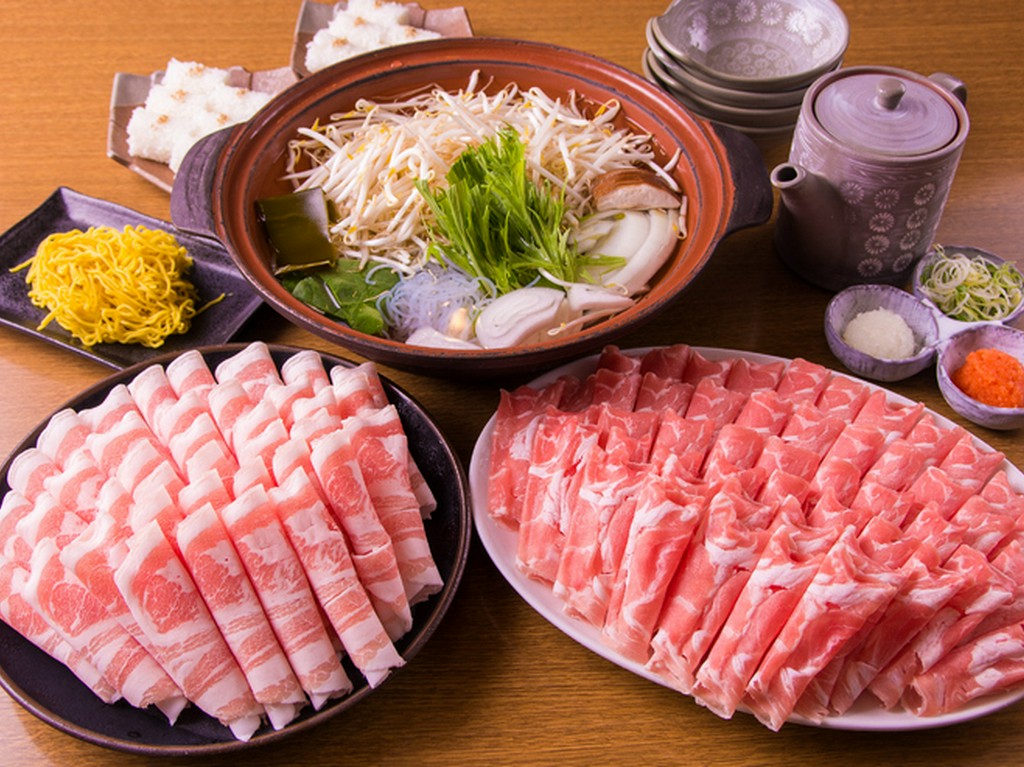 『ラム肉＆三元豚のしゃぶしゃぶ　120分食べ飲み放題コース』