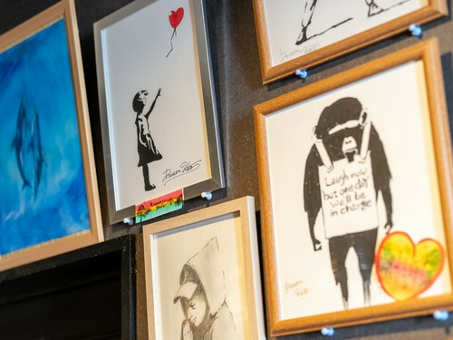 店主が描いた絵