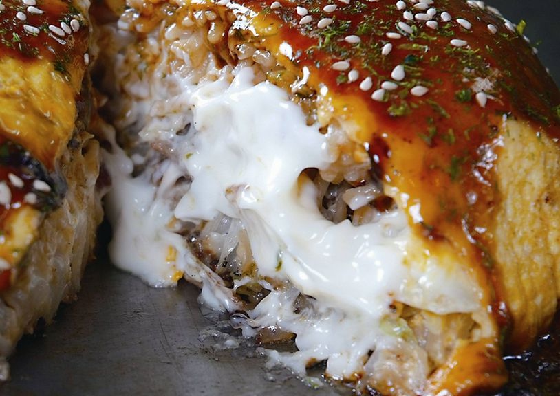 ふんわり生地と野菜の相性はばっちりじゃけん