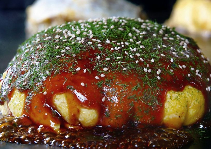 やわらかいお好み焼き。ここでしか食べられませんよ