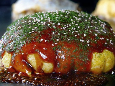 やわらかいお好み焼き。ここでしか食べられませんよ