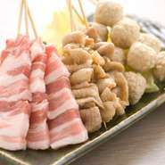 焼き鳥の種類も豊富です。84円～ございます。