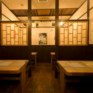 落ち着きのある店内で美味しい食事をお楽しみ下さい。