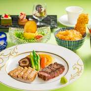 【鉄板焼】平日ランチ限定　全5品
※4月27日～5月6日の提供はございません。