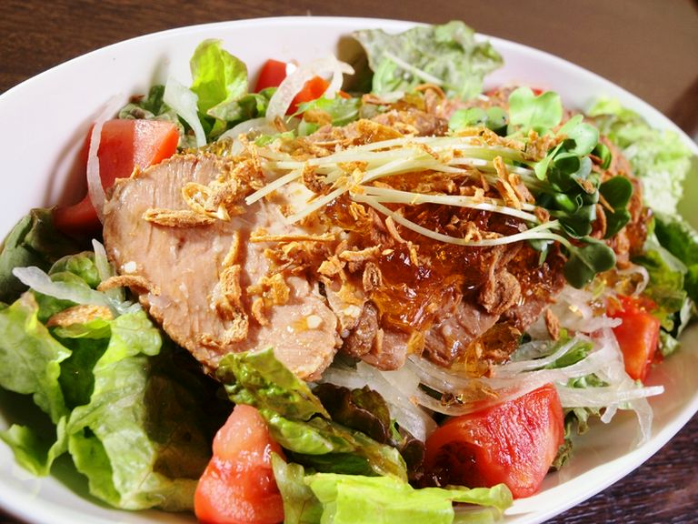 焼豚のサラダ