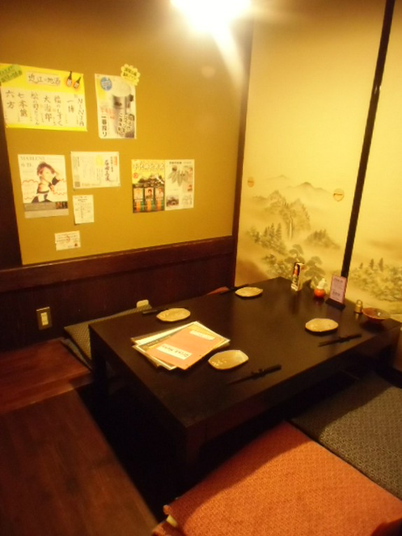 堀ごたつの席
