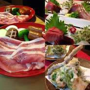お祝いのお席の会食にお勧めしております。
食前酒
前菜　朝採り野菜のサラダ　手作りとうふ
お刺身・揚物・常陸牛の陶板焼き
本日の釜めし・デザート・食後のお飲み物
２日前までの要予約で承ります