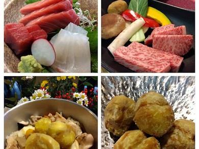 栗ご飯　熟成栗コース　シンプルな栗の釜めし　前日までのご予約で提供致します。